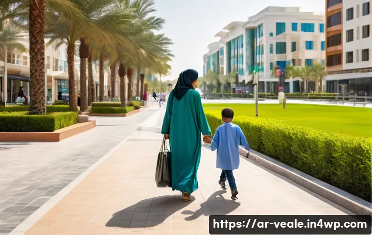 주거용 임대 부동산 분석 사례 - **A Thriving Gulf City Neighborhood for a Modern Family.** A realistic, high-definition photogra...